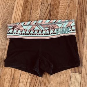 Pink Yoga Victoria’s Secret Shorts Orange & Black